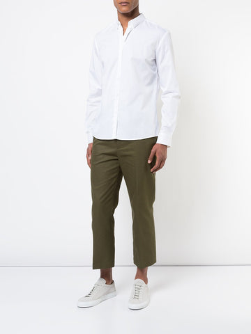 White Cotton Poplin Shirt Serpentine