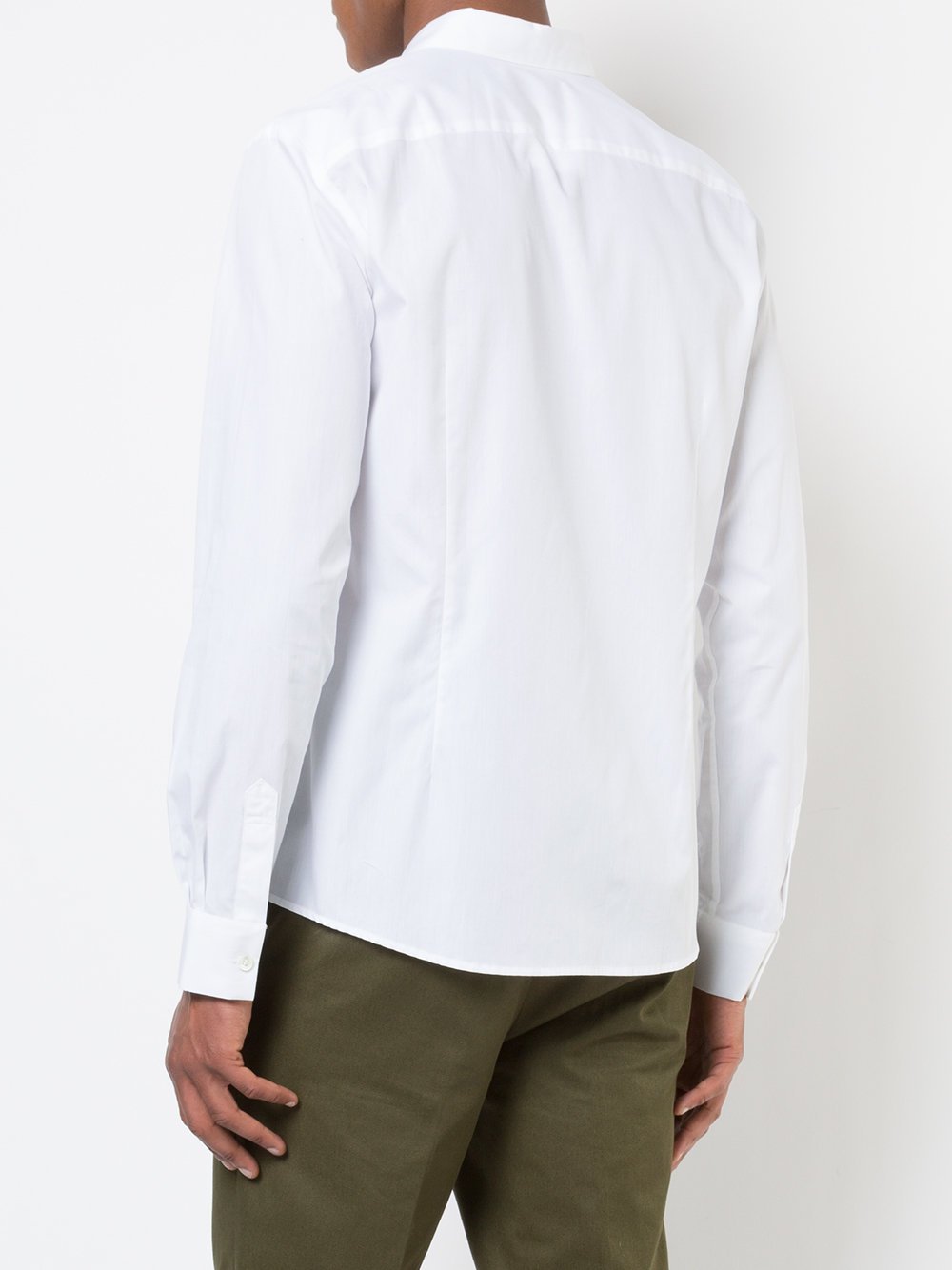 White Cotton Poplin Shirt Serpentine
