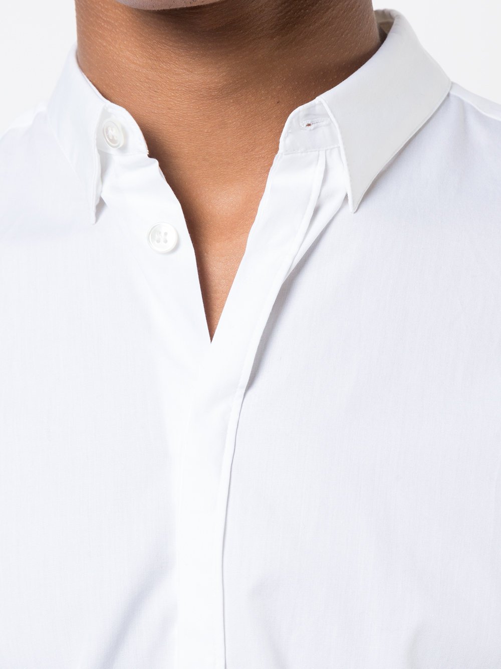 White Cotton Poplin Shirt Serpentine