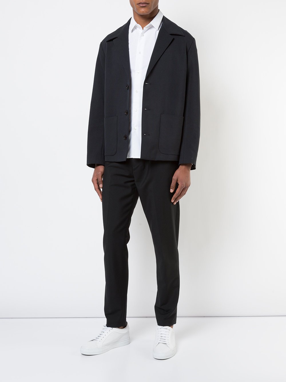 White Cotton Poplin Shirt Flag