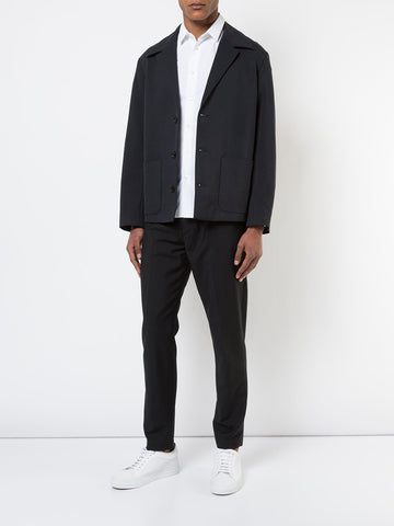 White Cotton Poplin Shirt Flag