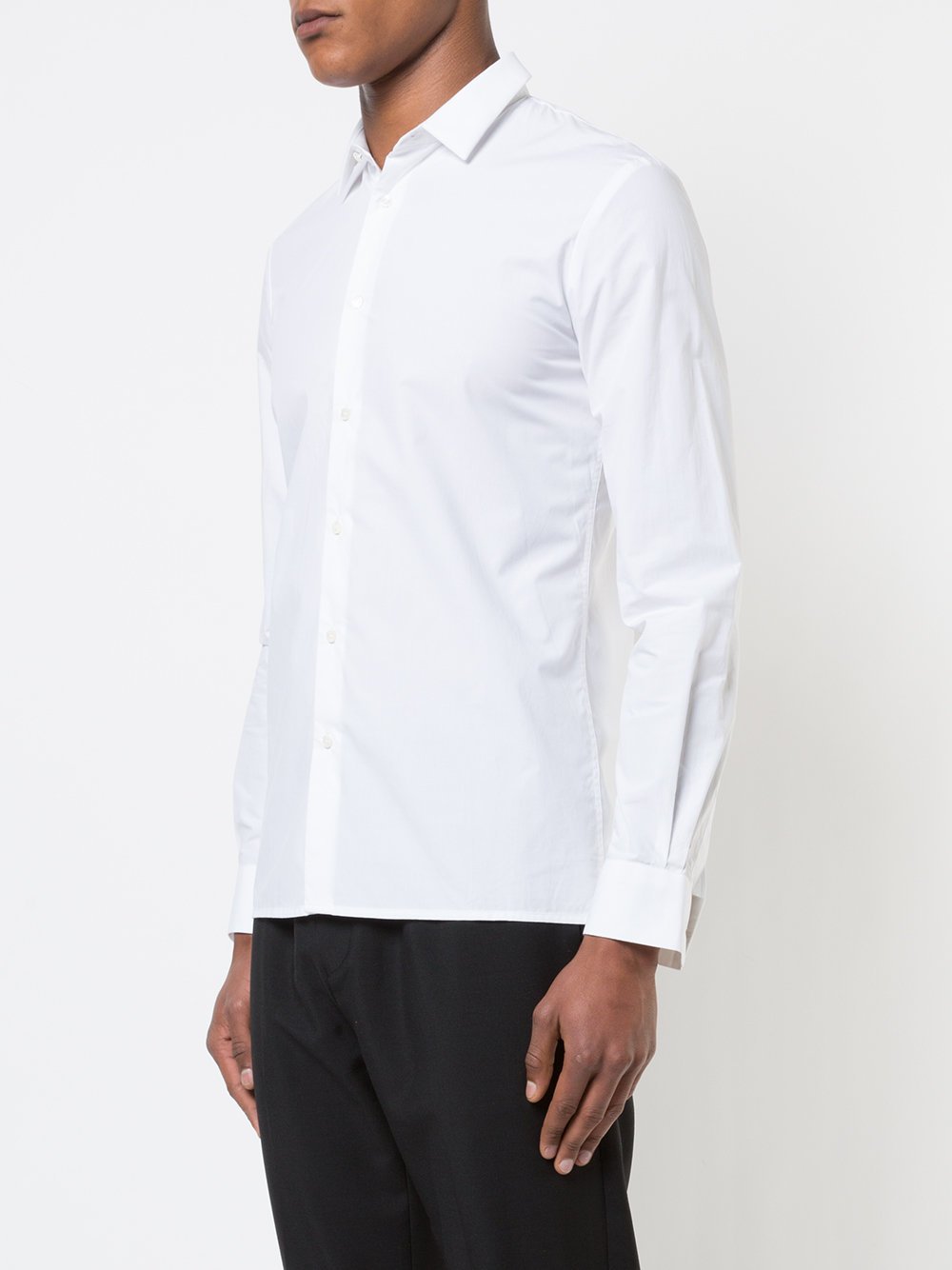 White Cotton Poplin Shirt Flag