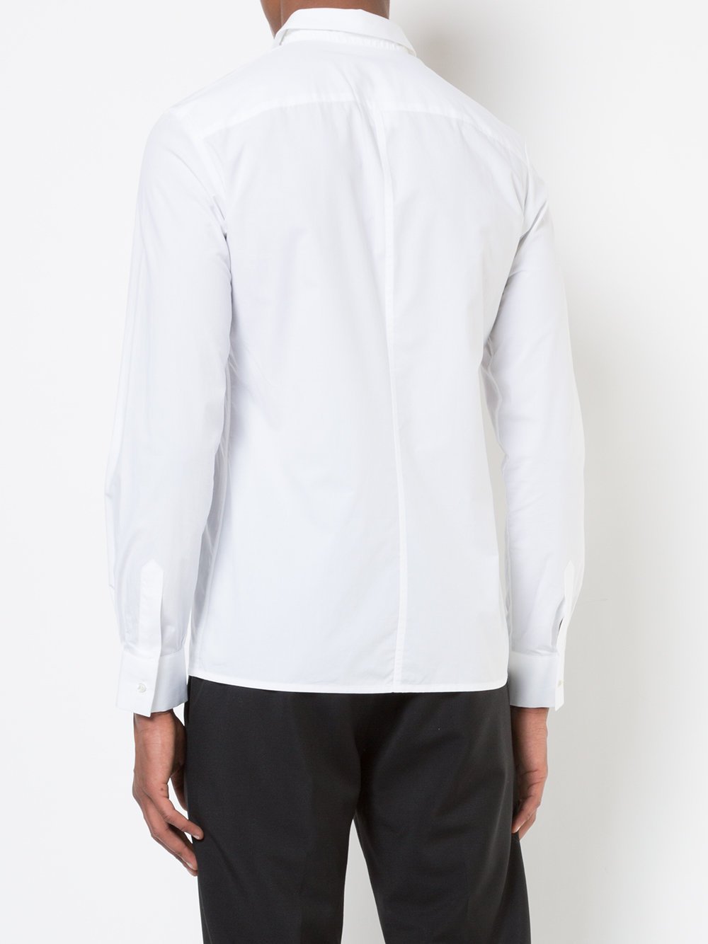 White Cotton Poplin Shirt Flag