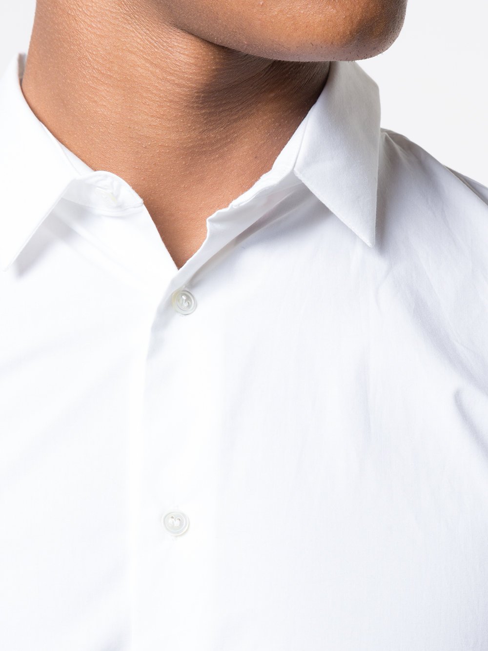 White Cotton Poplin Shirt Flag