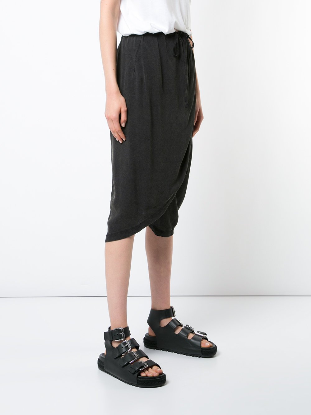 Drawstring Skirt Front Shorts