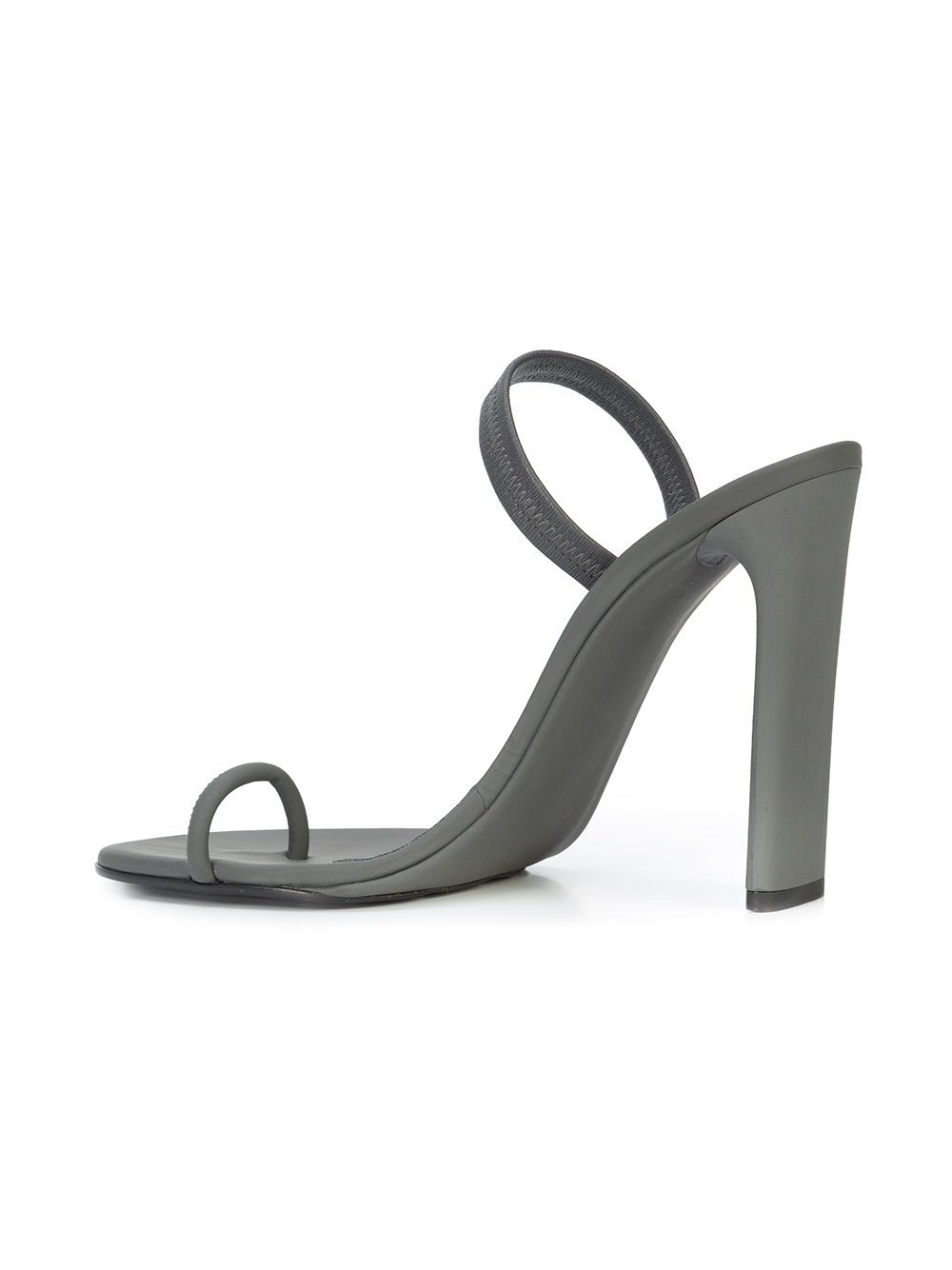 Rubberized Leather Sling Back Sandal