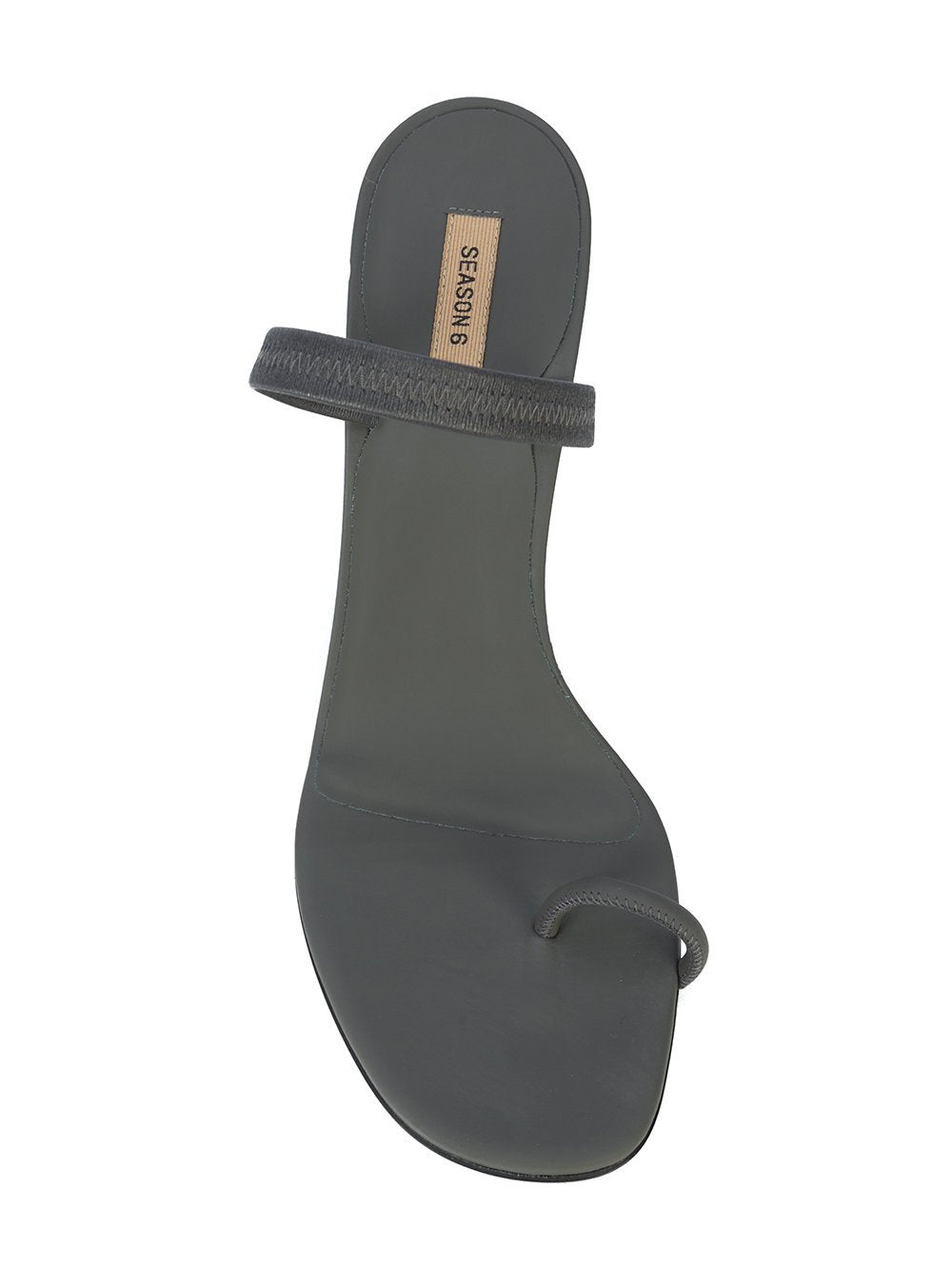 Rubberized Leather Sling Back Sandal