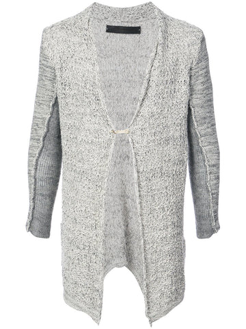Raw Edge Linen Cardigan