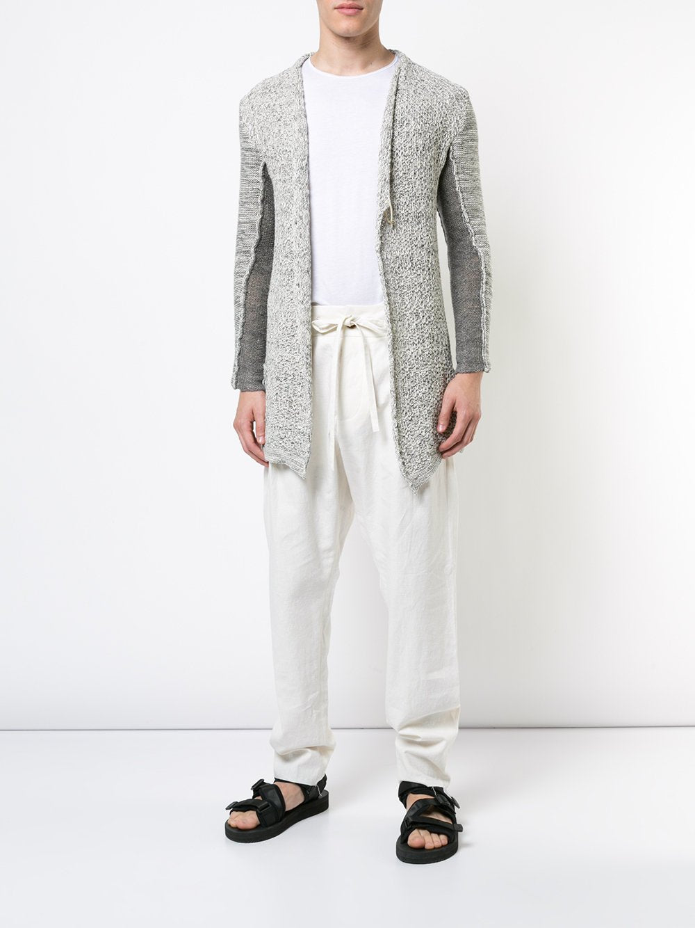 Raw Edge Linen Cardigan