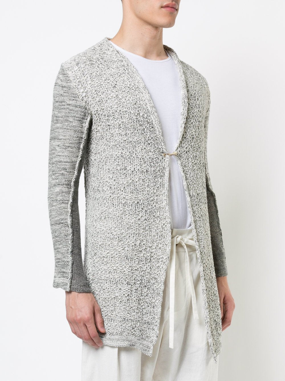 Raw Edge Linen Cardigan