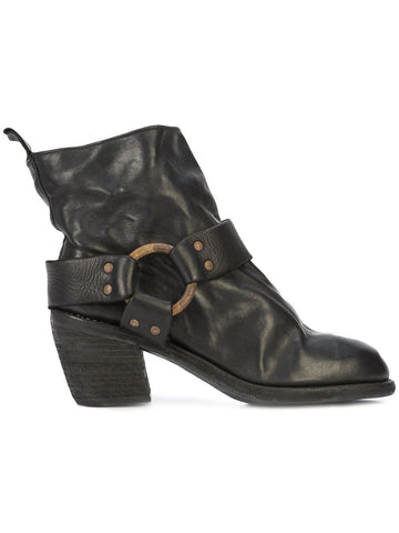 Women's CB06 Soft Horse Cuban Heel Ankle Boots