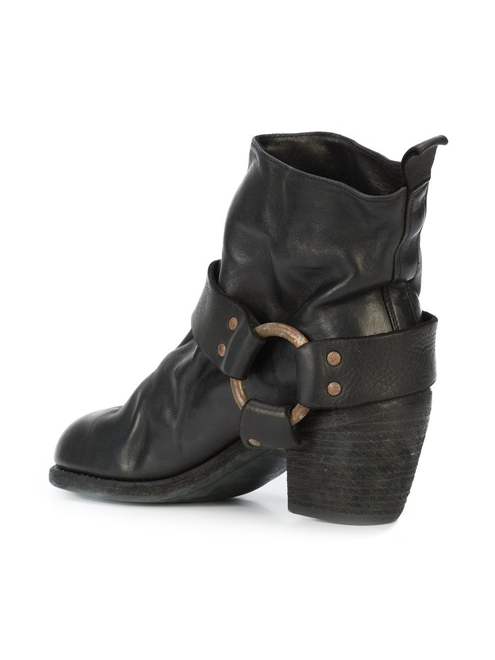 Women's CB06 Soft Horse Cuban Heel Ankle Boots