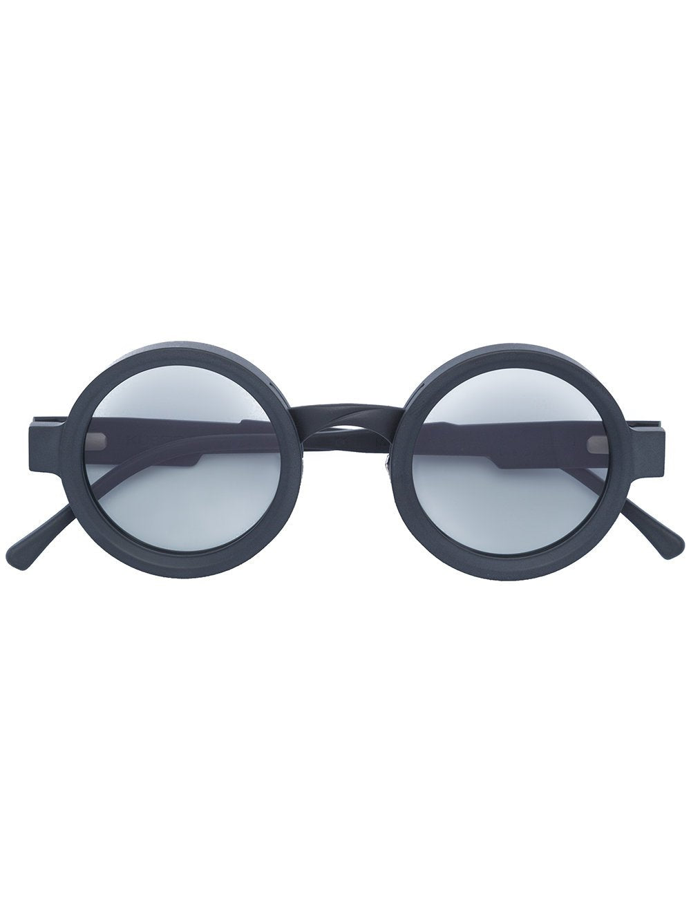 Maske N2 43-26 Black Matte Round Sunglasses