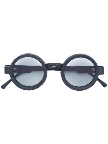 Maske N2 43-26 Black Matte Round Sunglasses