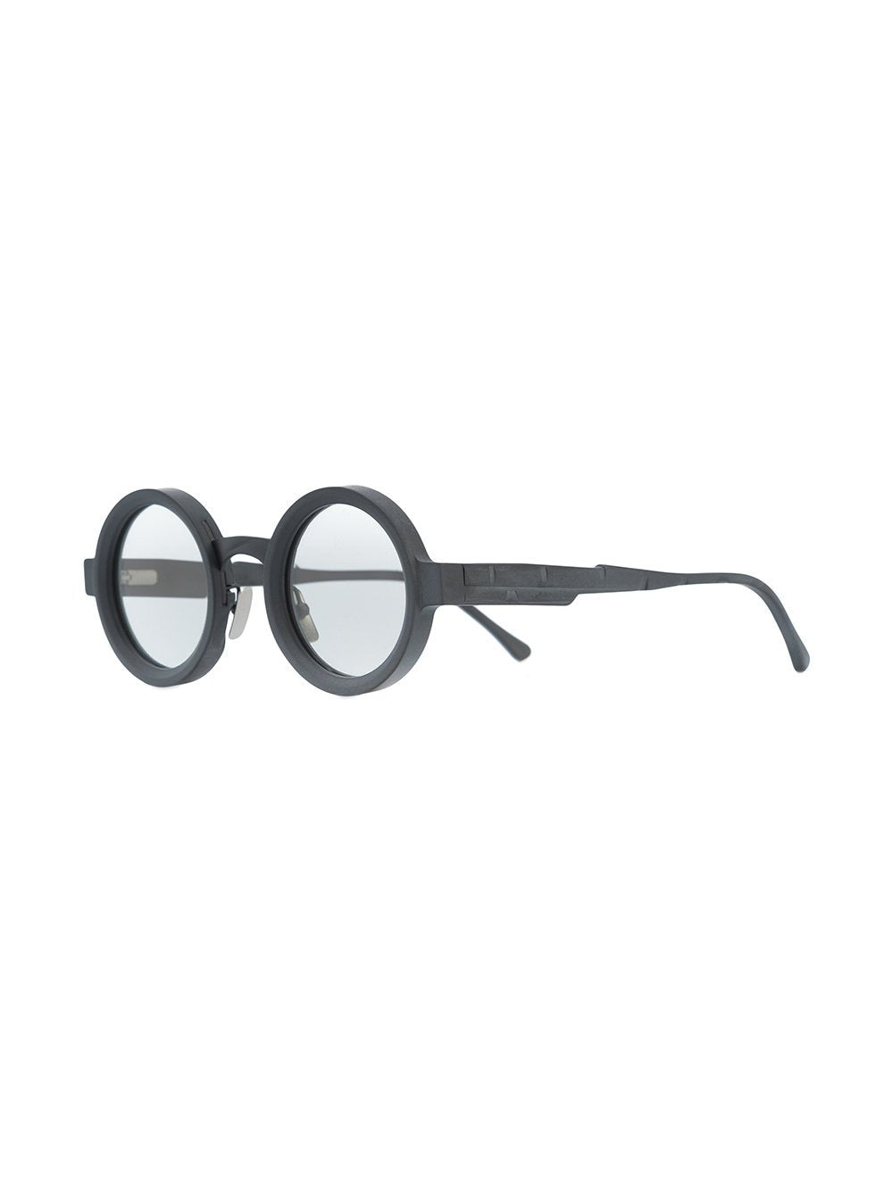 Maske N2 43-26 Black Matte Round Sunglasses