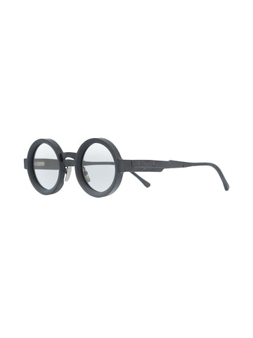 Maske N2 43-26 Black Matte Round Sunglasses