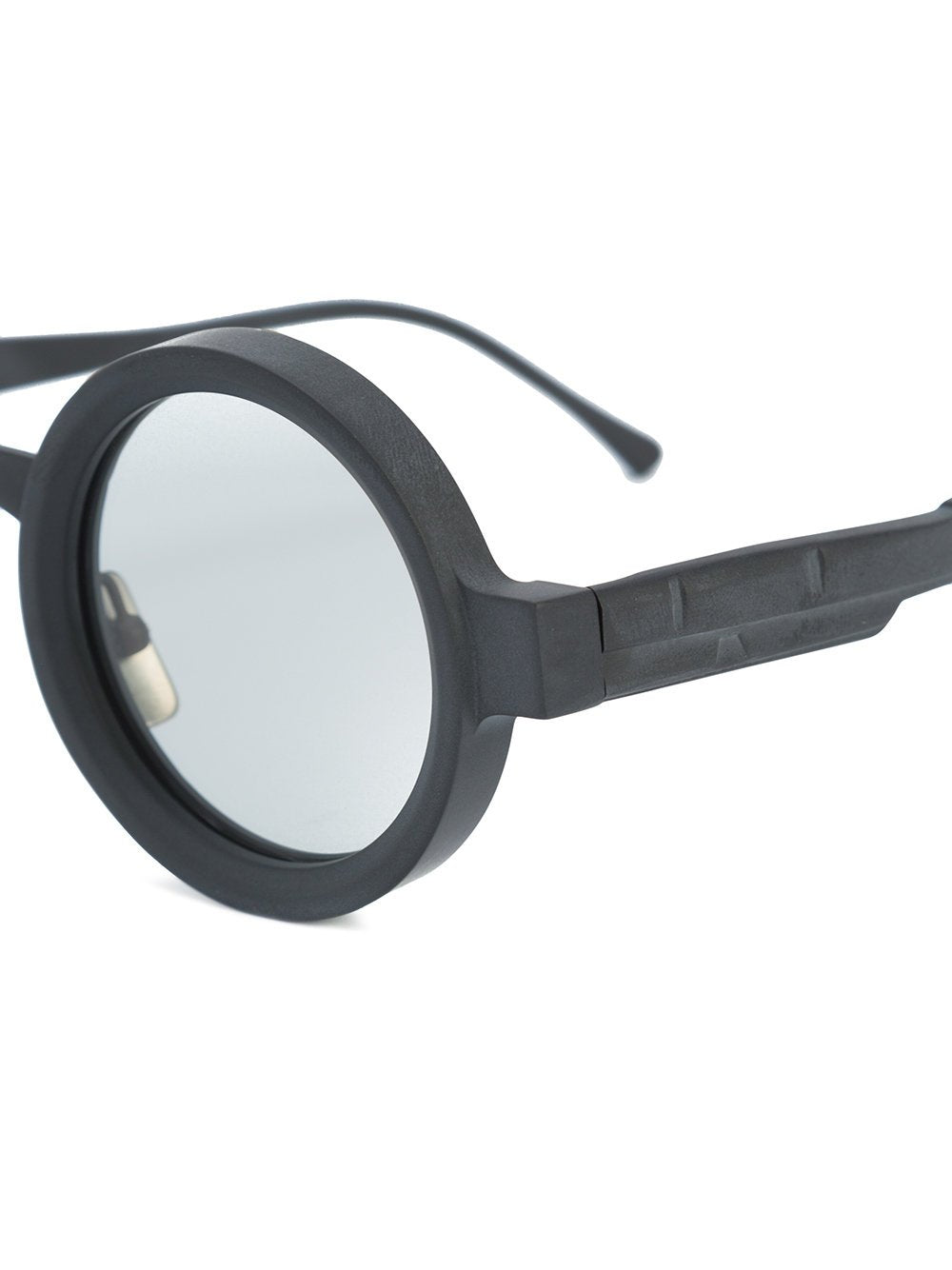 Maske N2 43-26 Black Matte Round Sunglasses