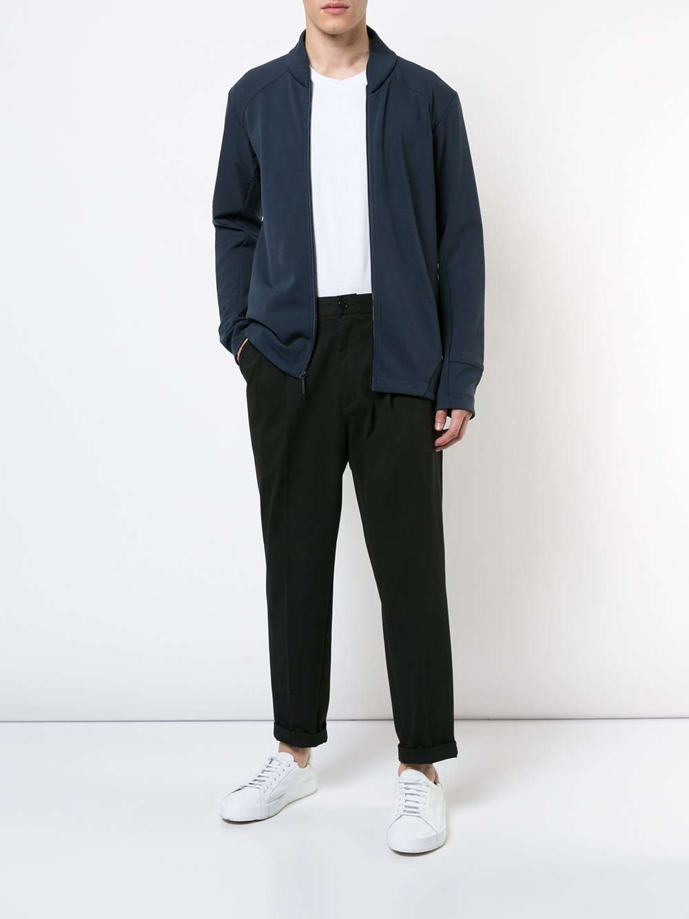 Graph Cardigan Navy