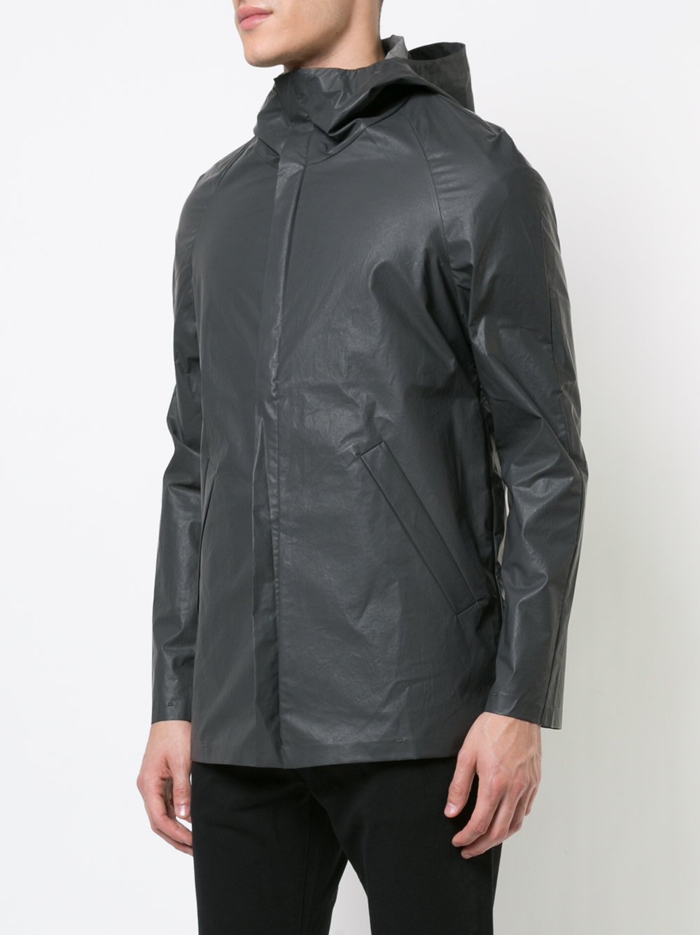 Hidden Inside Band Hooded Windbreaker
