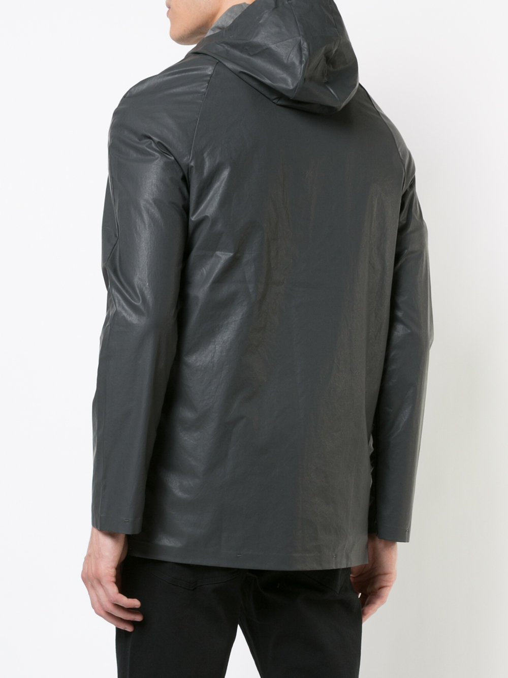 Hidden Inside Band Hooded Windbreaker