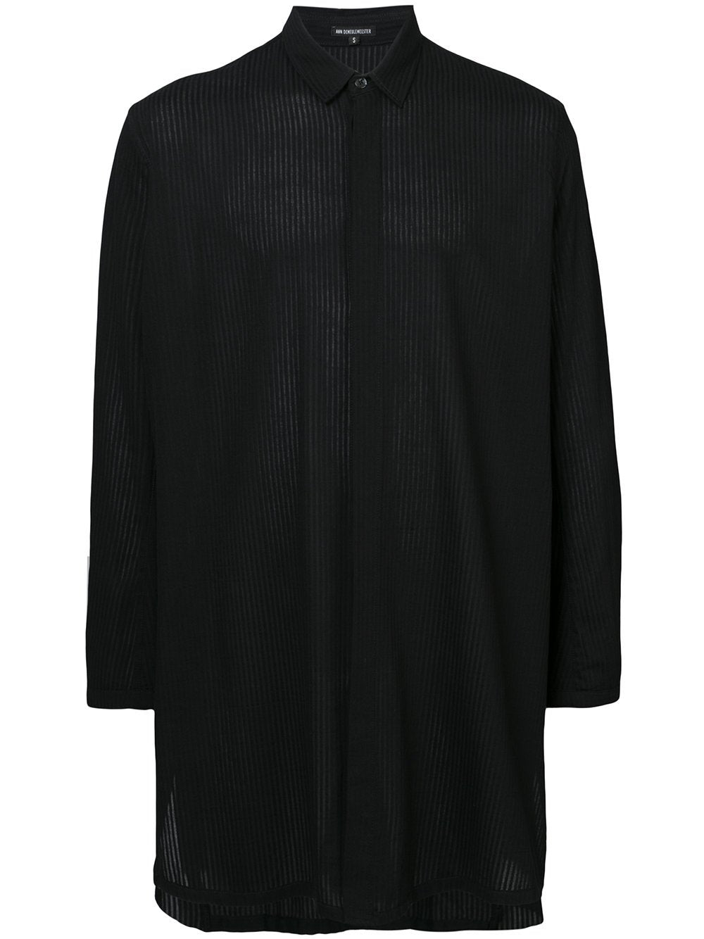 Tonal Stripe Extra Long Shirt