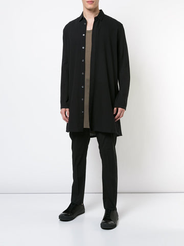 Tonal Stripe Extra Long Shirt