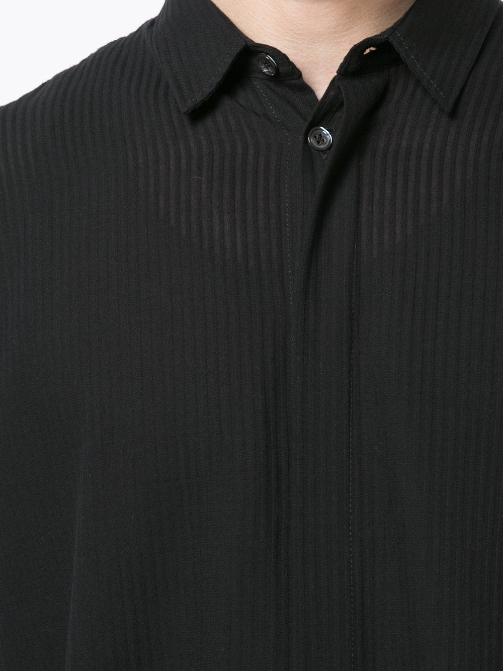 Tonal Stripe Extra Long Shirt