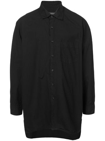 Black Paper Cotton Shirt
