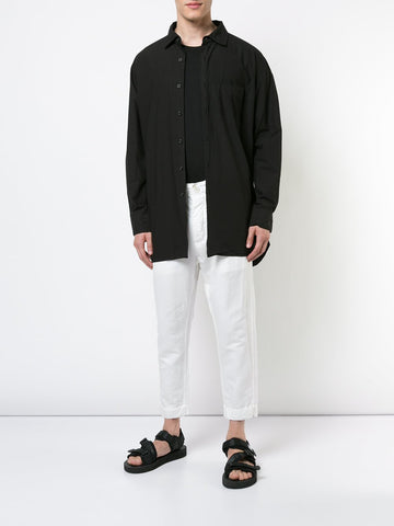 Black Paper Cotton Shirt