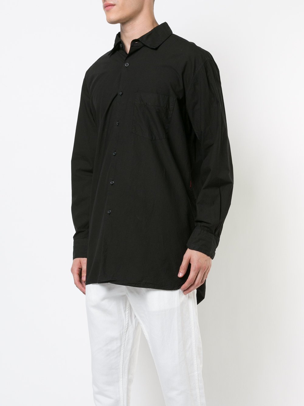 Black Paper Cotton Shirt