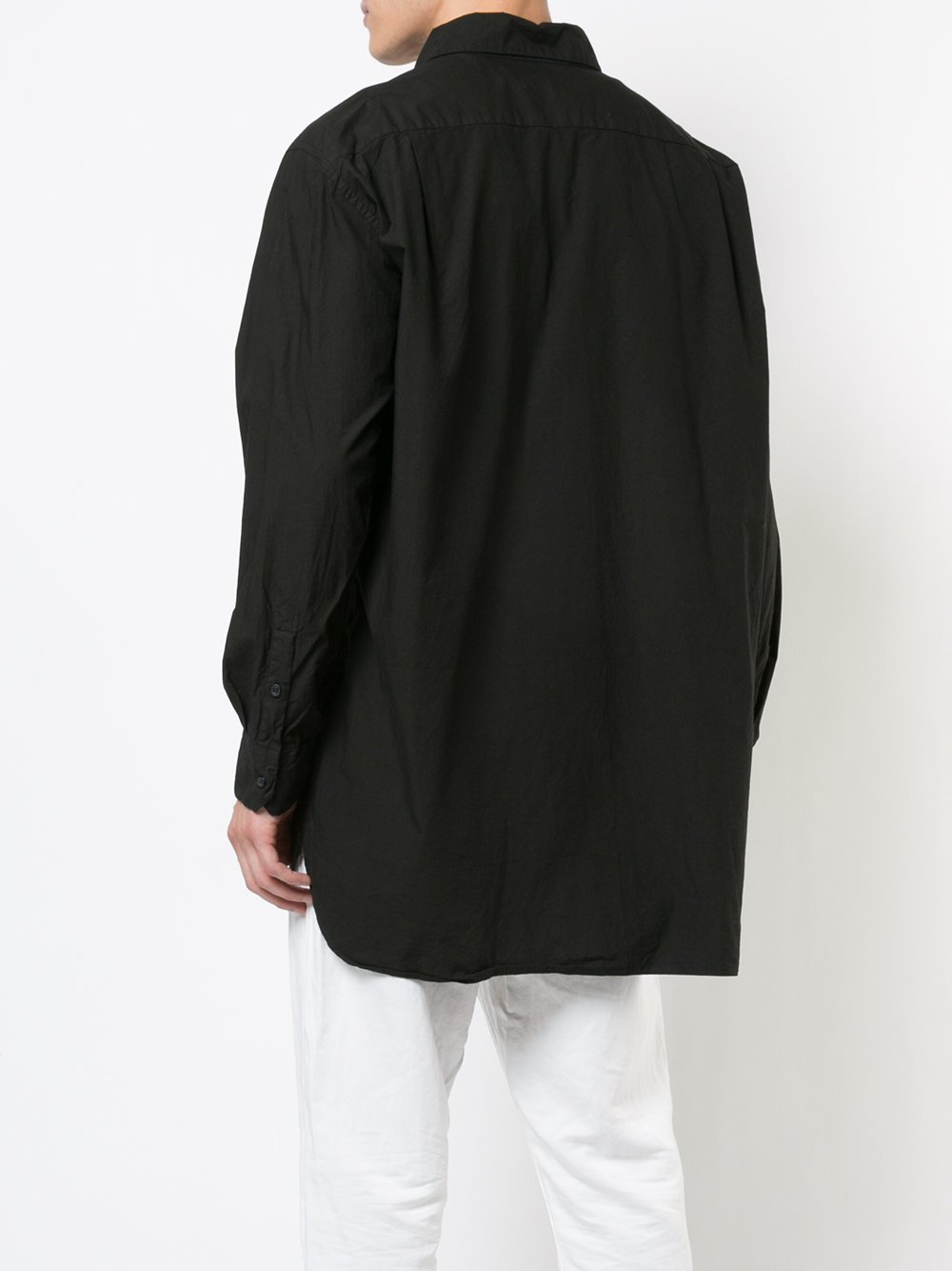 Black Paper Cotton Shirt