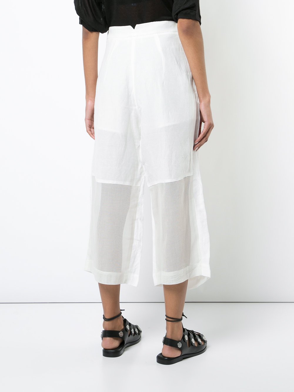 Linen Cropped Pants