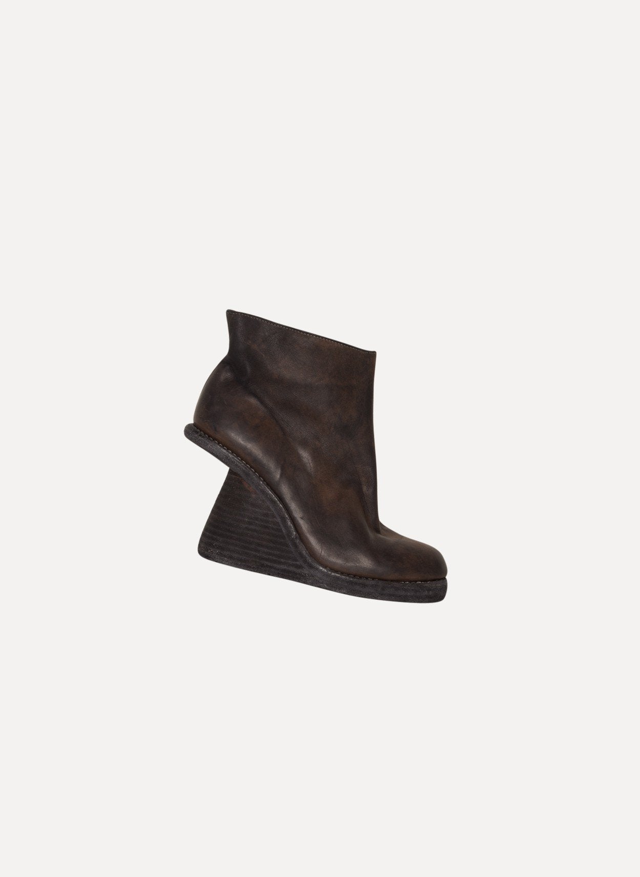 Women's 6006 Full Grain Baby Calf Stacked Wedge