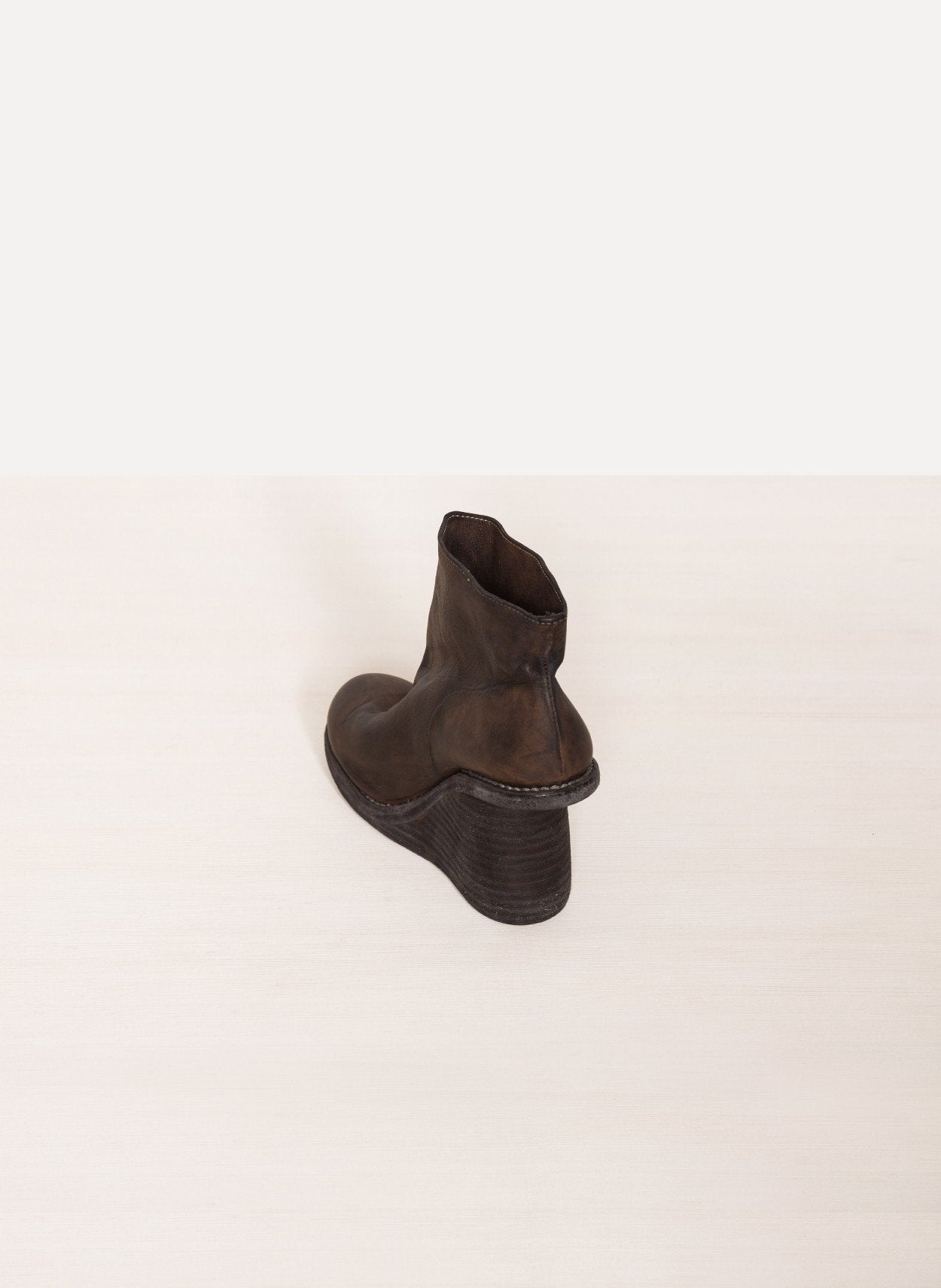 Women's 6006 Full Grain Baby Calf Stacked Wedge