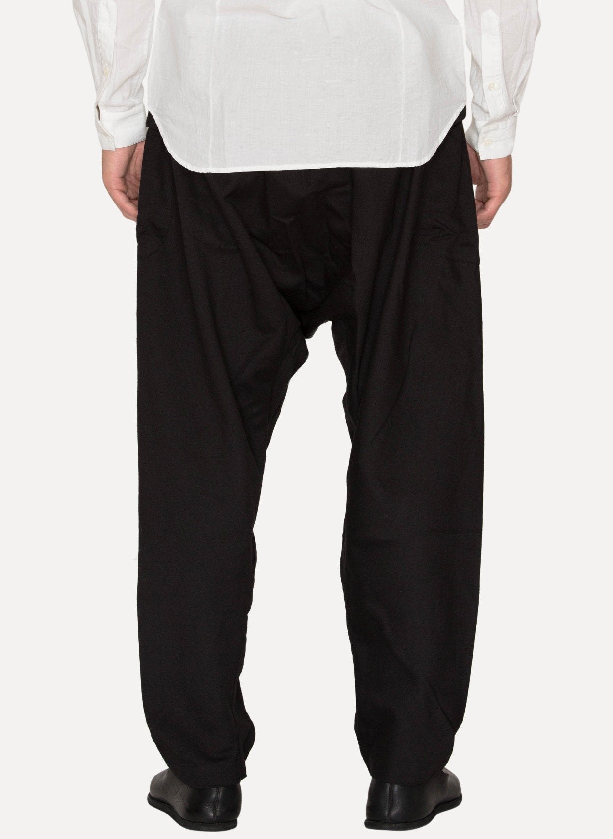 Raven Silk Twill Loose Fit Trousers