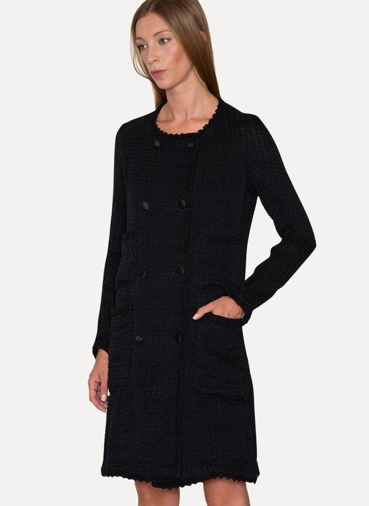 Handmade 19th Century Modified Pattern Double-Breasted 12-Button 4-Pocket Coat