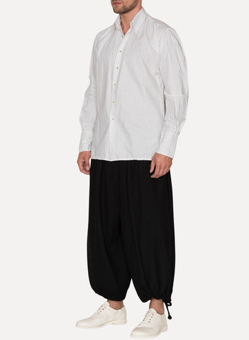 Handmade 2-in-1 Pleated Long Tailored Shirt