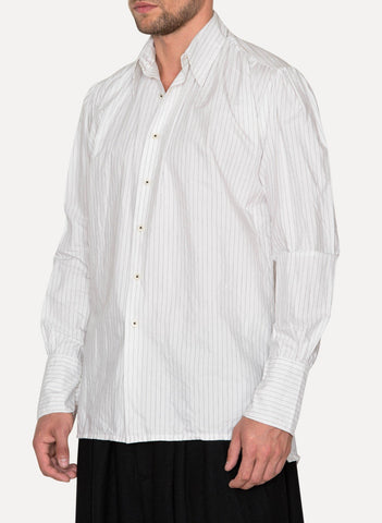 Handmade 2-in-1 Pleated Long Tailored Shirt