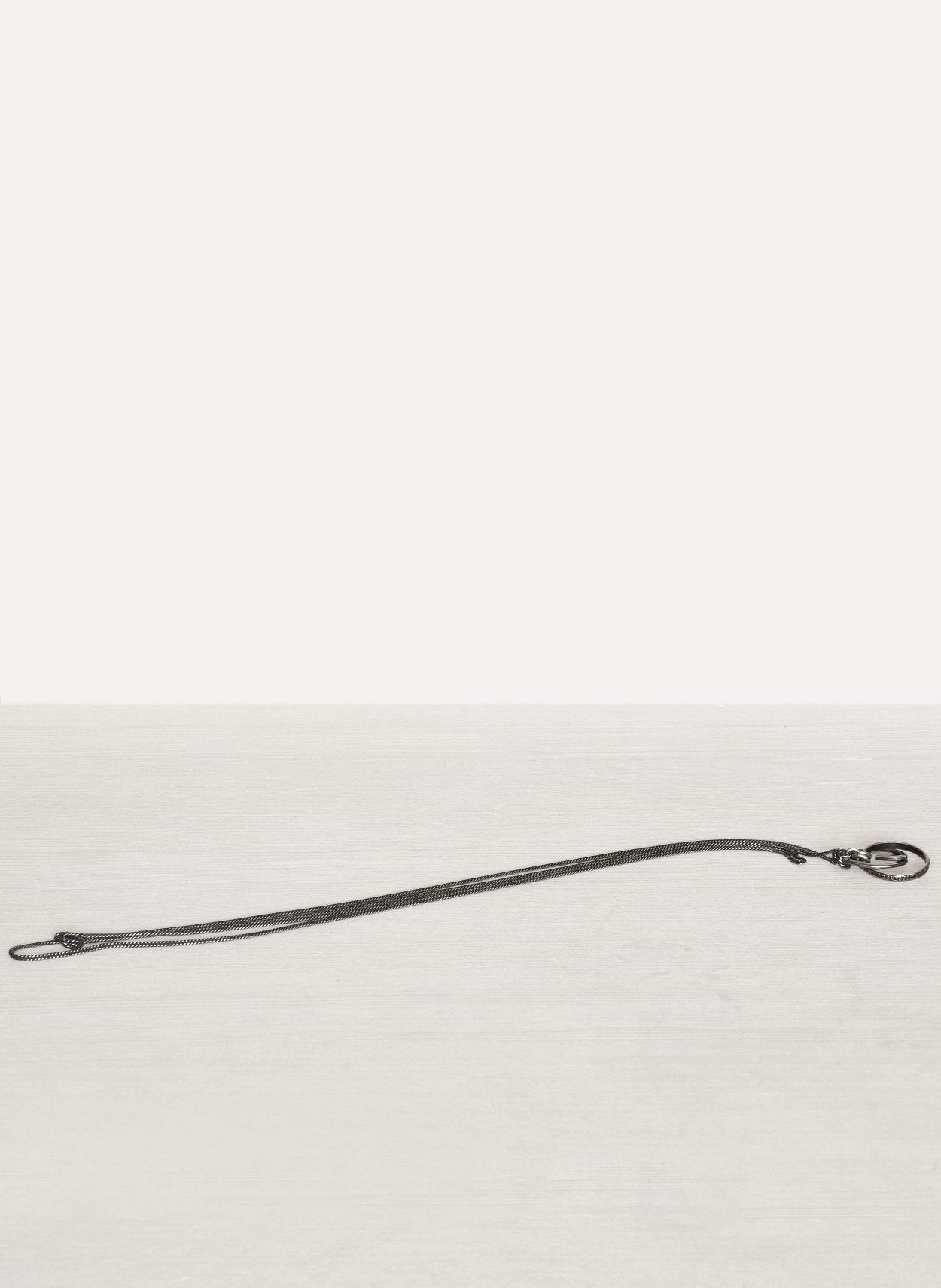 Silver Fine Chain Spring Ring
