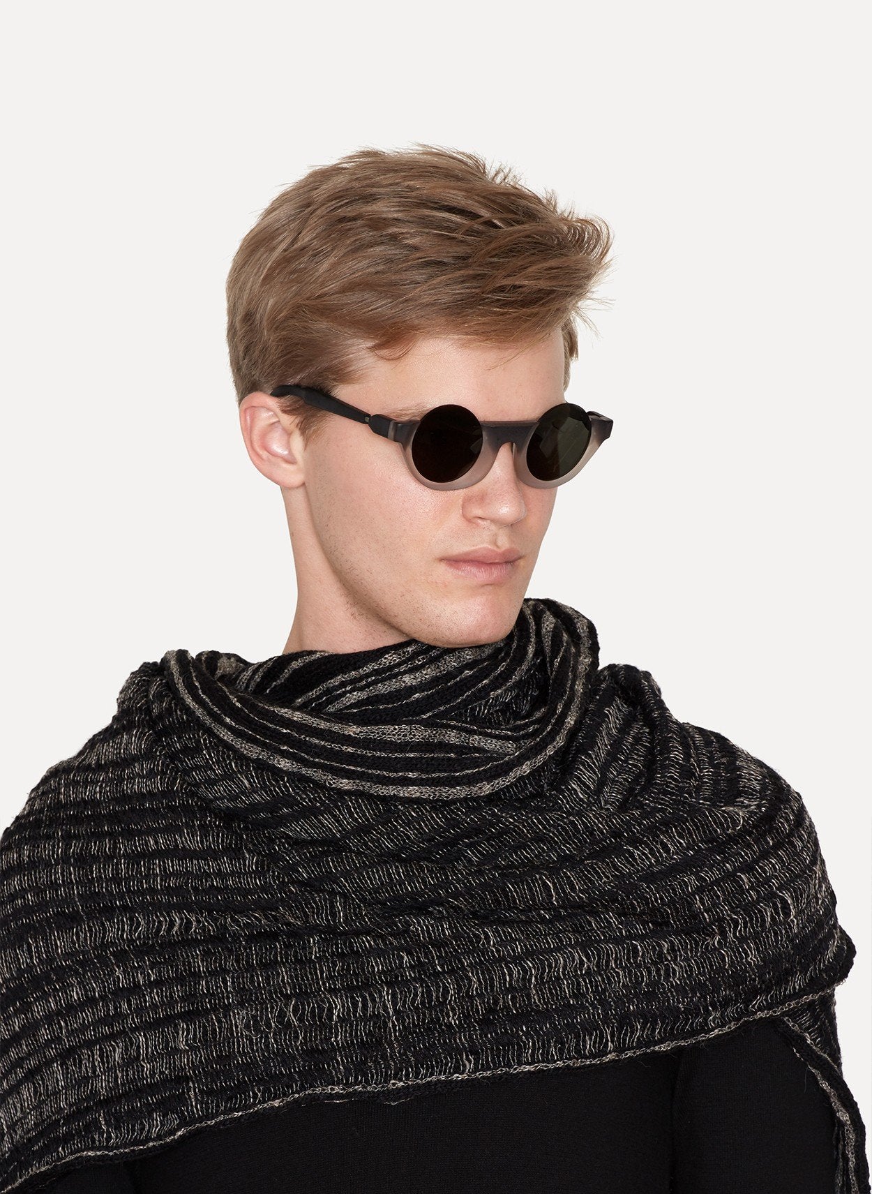 M6 Brown Crystal Matte Sunglasses