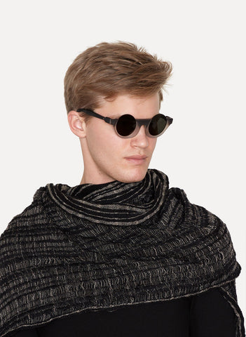 M6 Brown Crystal Matte Sunglasses