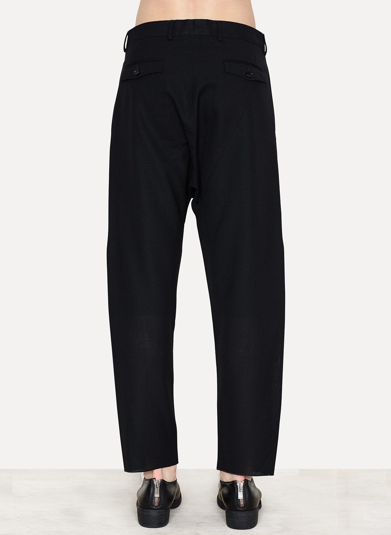 Black Wool Trousers