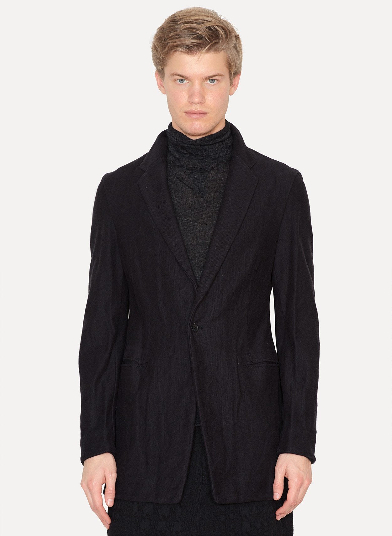 Cotton Compact Knit Blazer