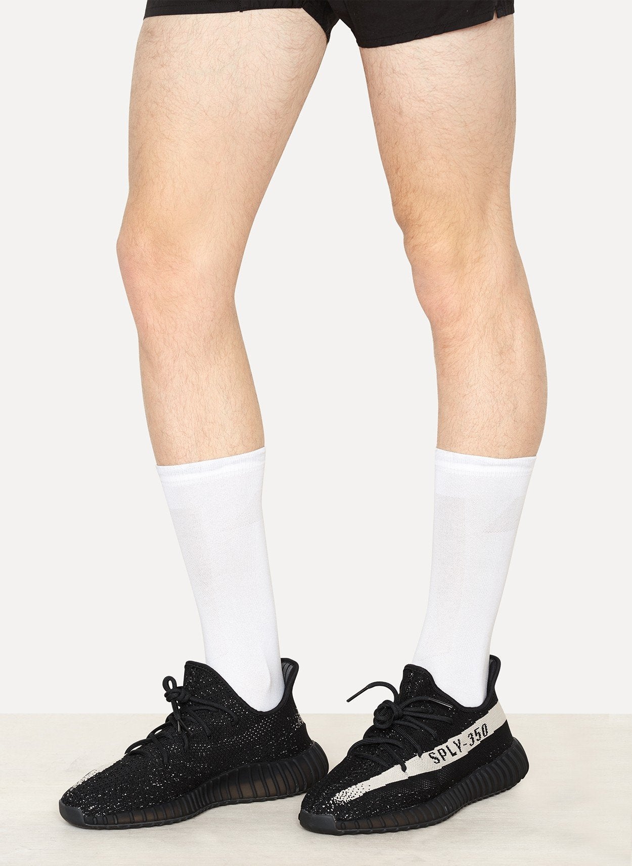11 White Soft Air Mesh Long Socks