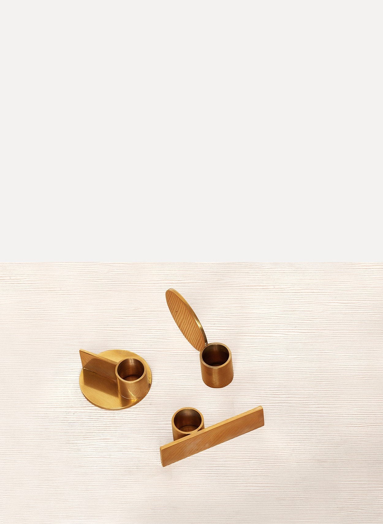 Brass Fundament Candle Holders