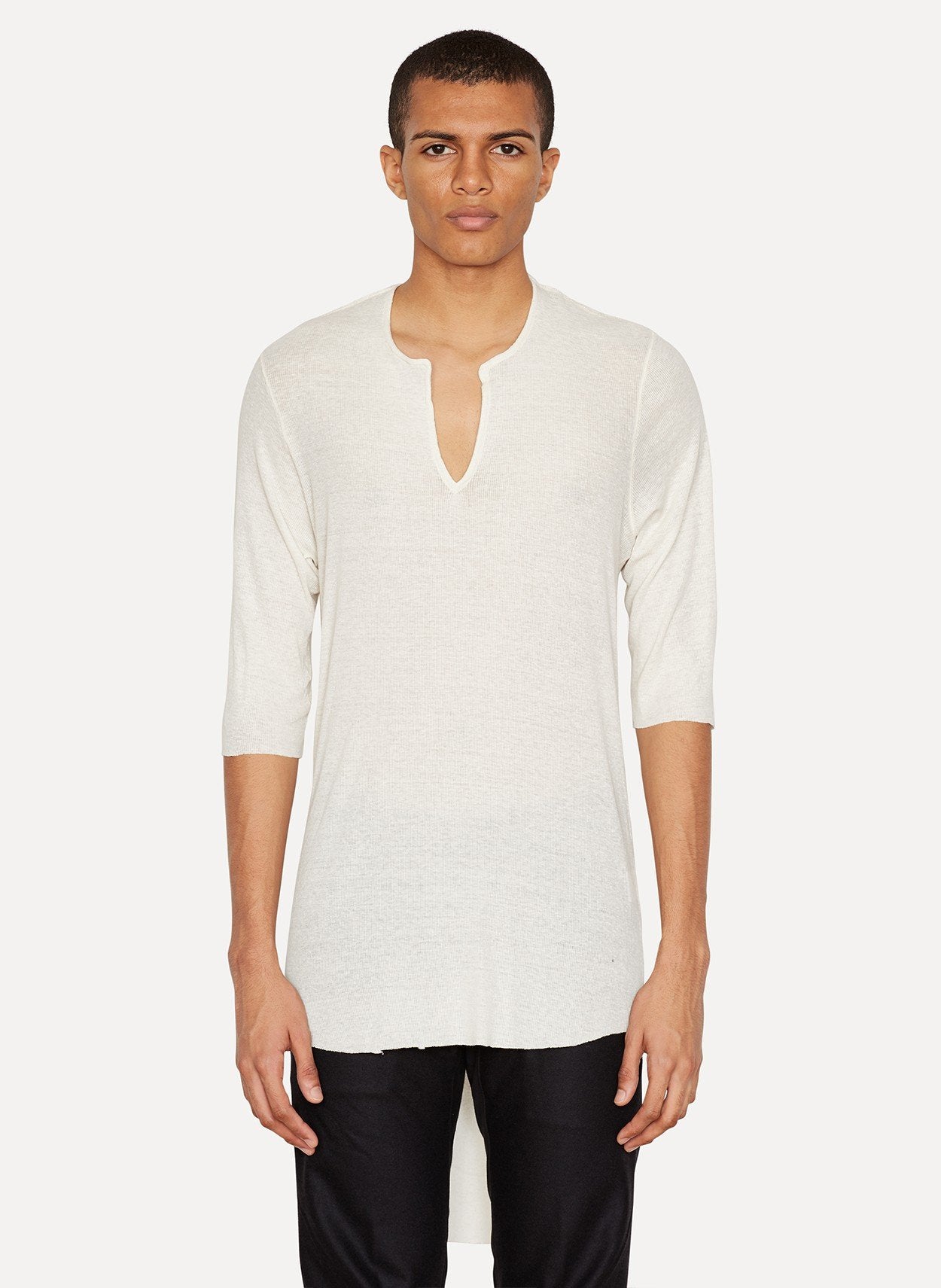 Off-White Cotton Linen Tunic