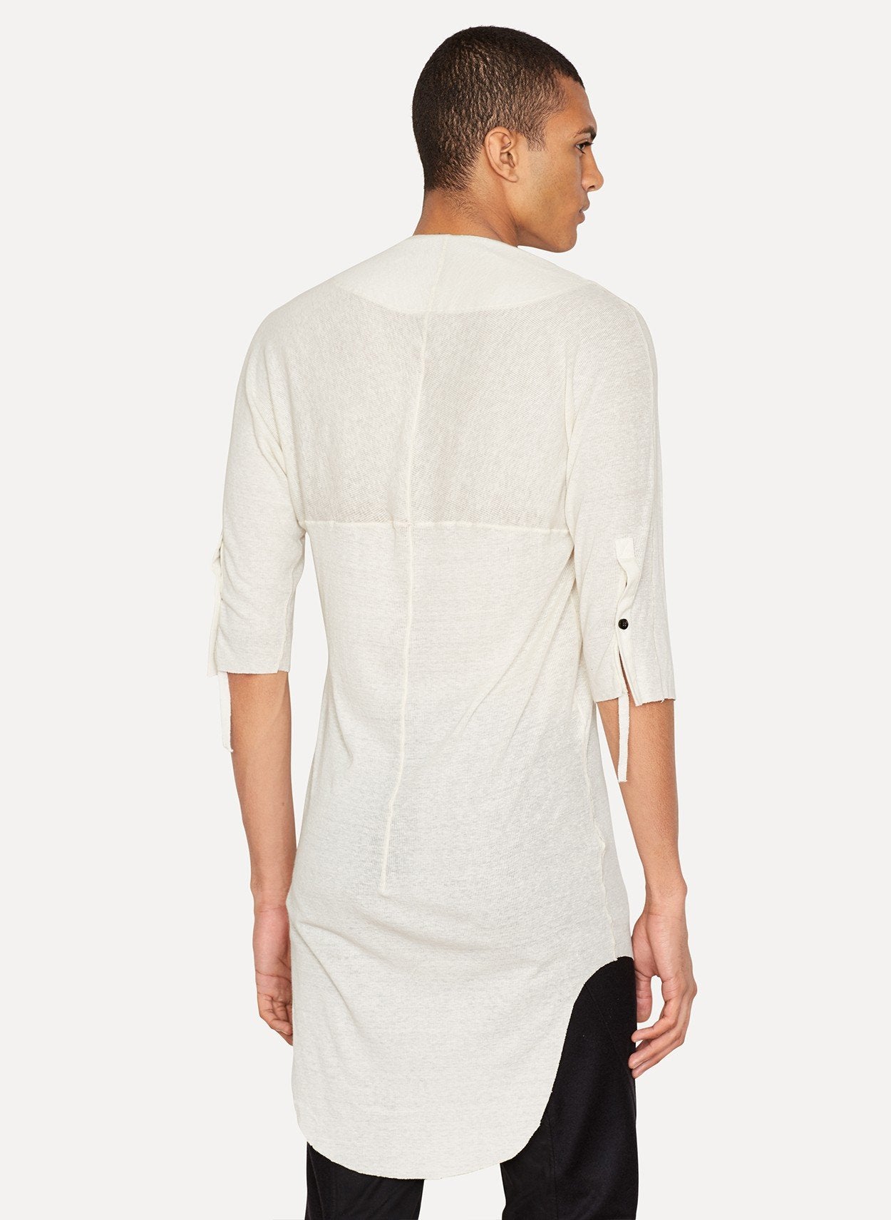 Off-White Cotton Linen Tunic