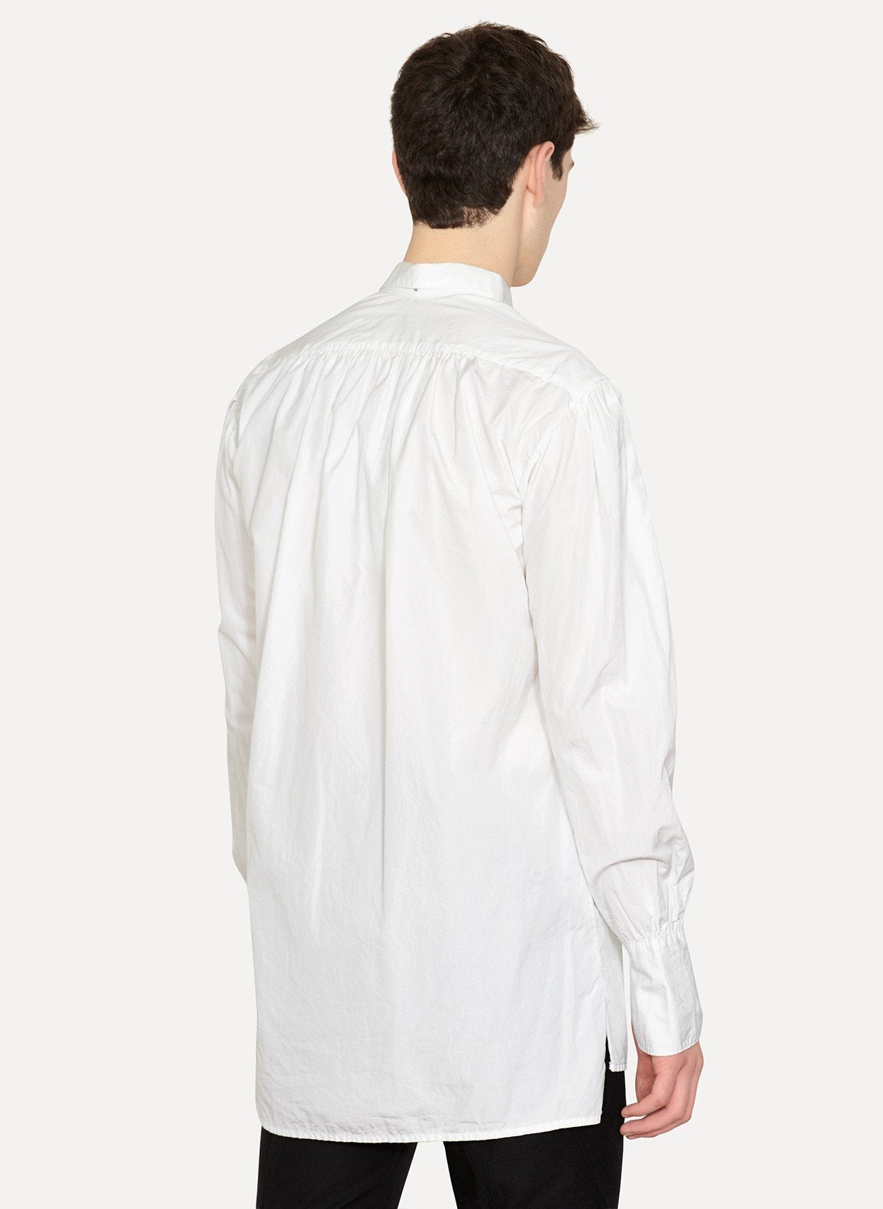 Handmade 2-in-1 Pleated Long Tailored Shirt