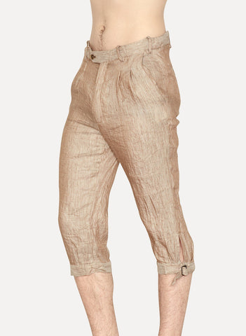 Handmade 1920's Pleated-Front Knicker Short Trouser