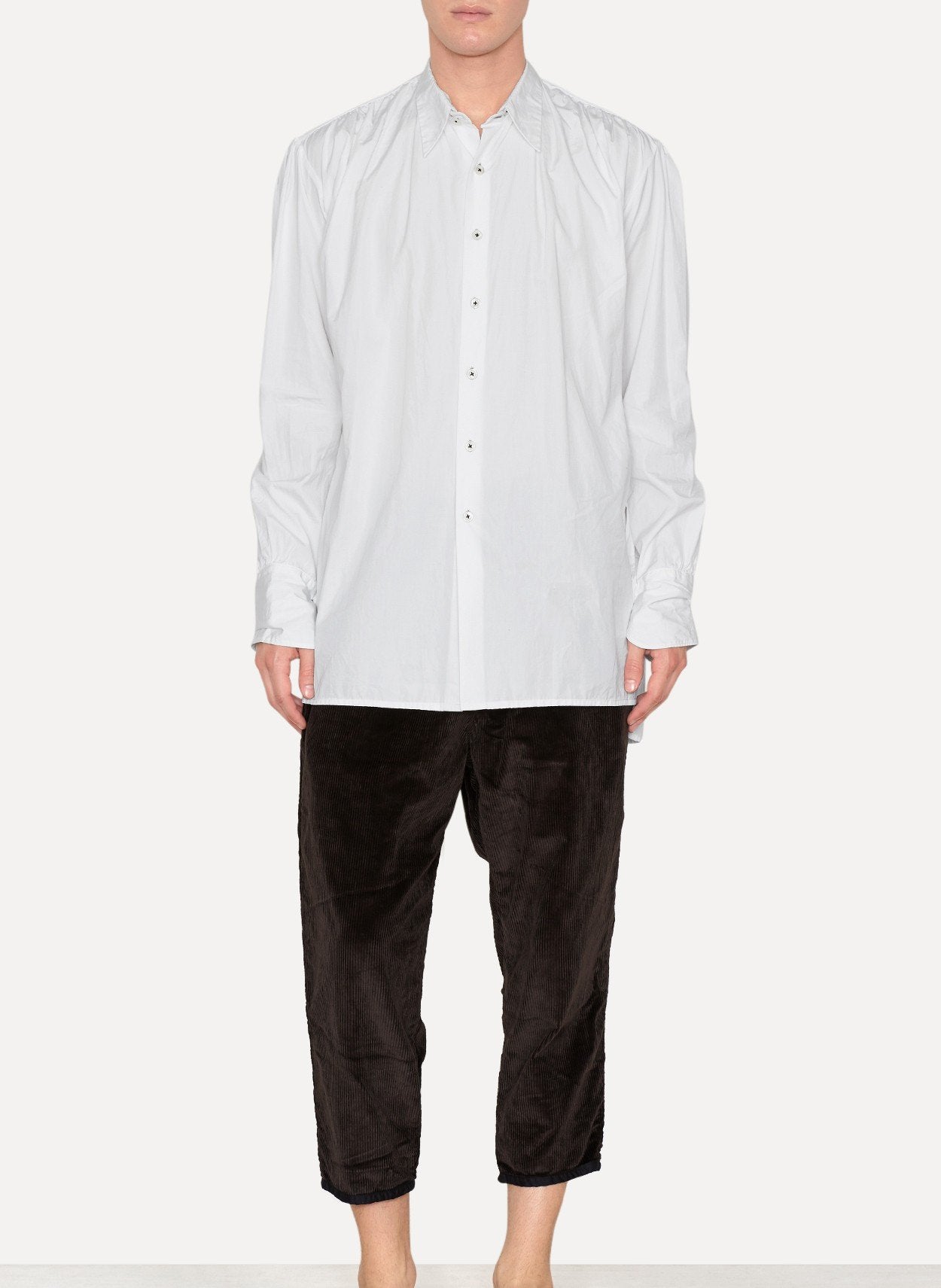 Handmade 2-in-1 Pleated Long Tailored Shirt